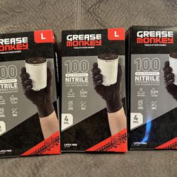 Brand New Grease Monkey 4 Mil Nitrile Disposable Gloves - Latex Free - 100 count - Retails for $21.87 a box - Selling for $15 per box - PICKUP IN AIEA