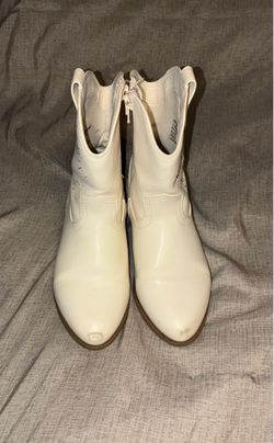 Carter's White Western Ankle Boots