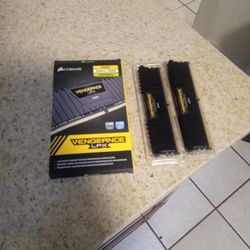Two Corsair Vengeance 16 Gb Sticks DDR 4 3200mhz