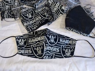RAIDERS double sided Face mask buy 5 and get one free