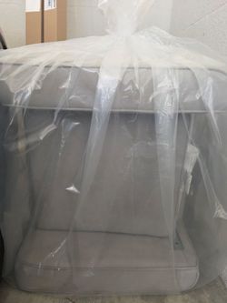 Large Gray Hardside Luggage Suitcase