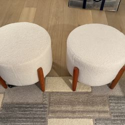 Two Poufs / Side Seating