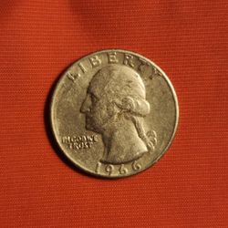 1966 Liberty Quarter NO Mint Mark