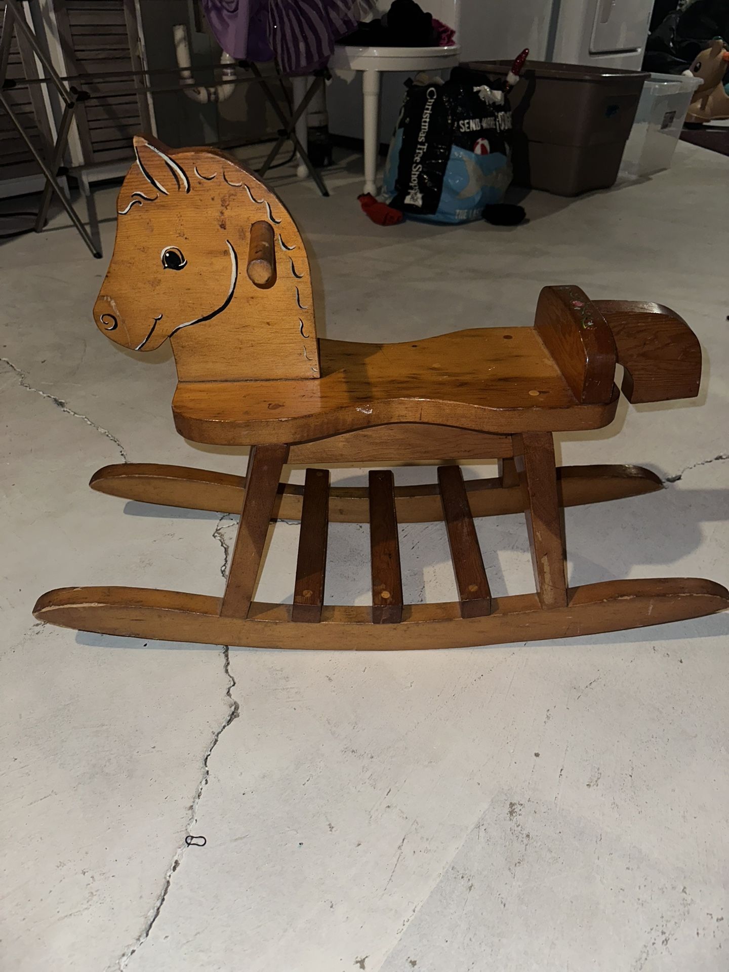 Handmade Rocking Horse From The 80s.