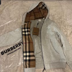 Grey Burberry Hoodie