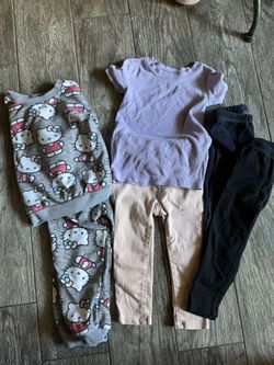 hello kitty sweats old navy jeans and top and leggings