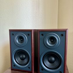 a pair of separate speaker units that accept as much as 25 watts of output power from the main unit. Having the speakers separate from the device offe