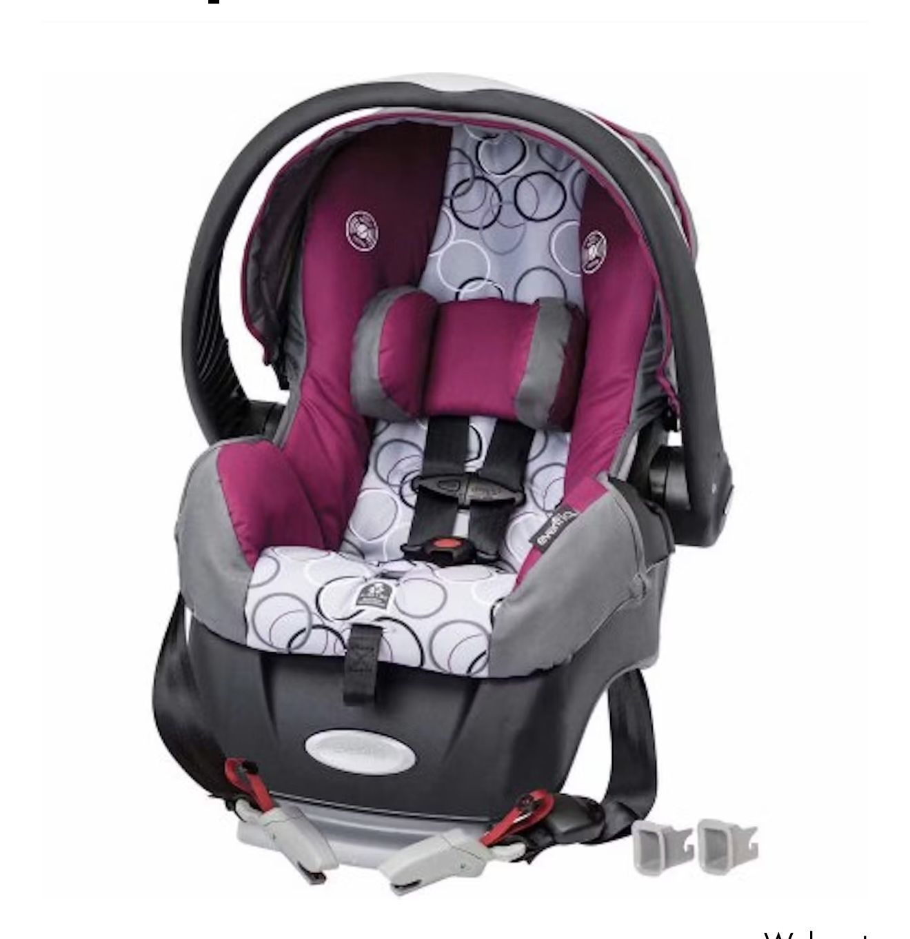 Evenflo Embrace Select Infant Car Seat with SureSafe Installation, With Base Brand New In Box