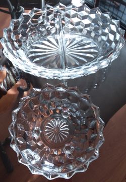 Beautiful, Matching Glass Serving Dishes- Vintage
