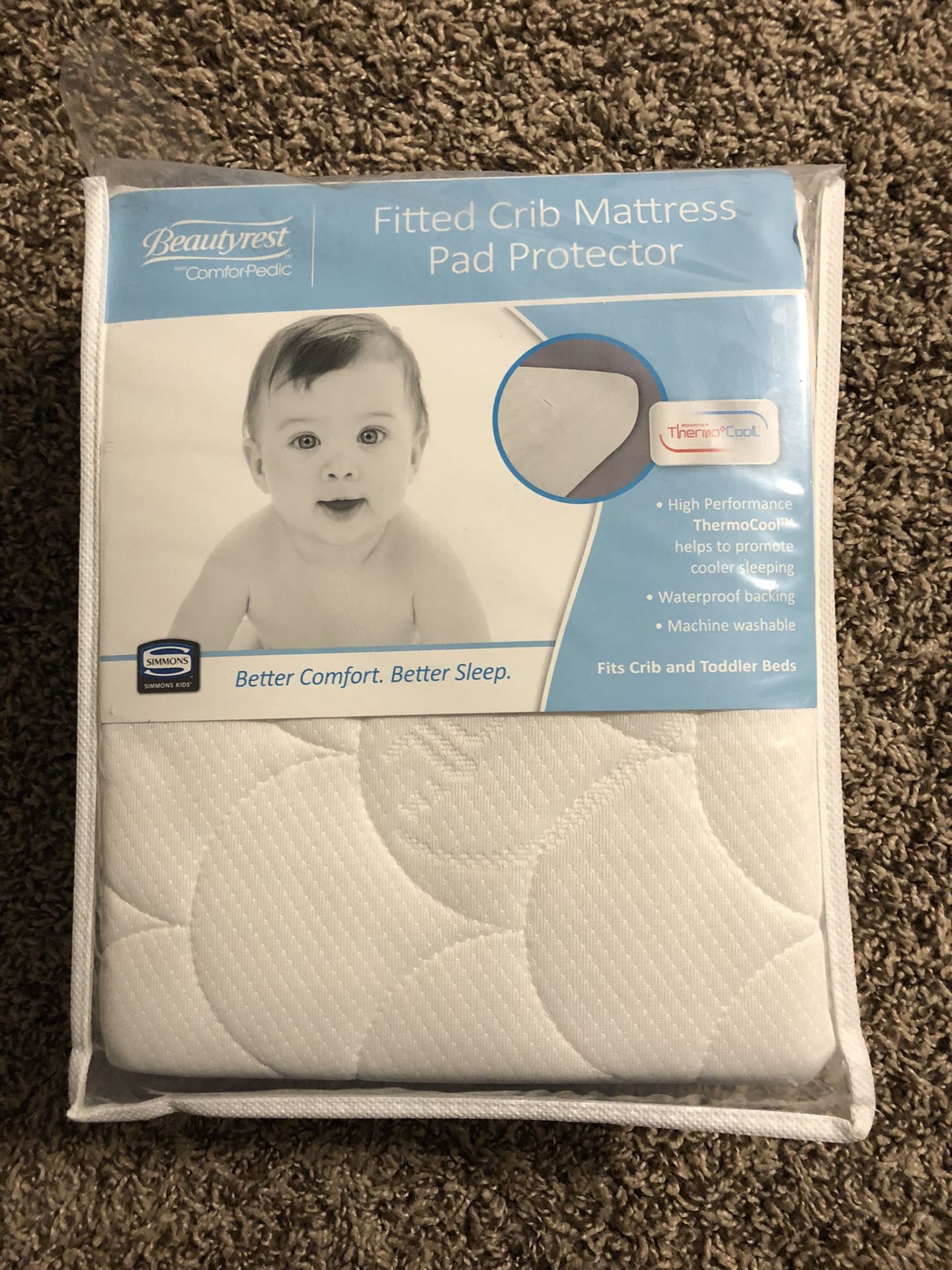Fitted Crib Mattress Pad Protector