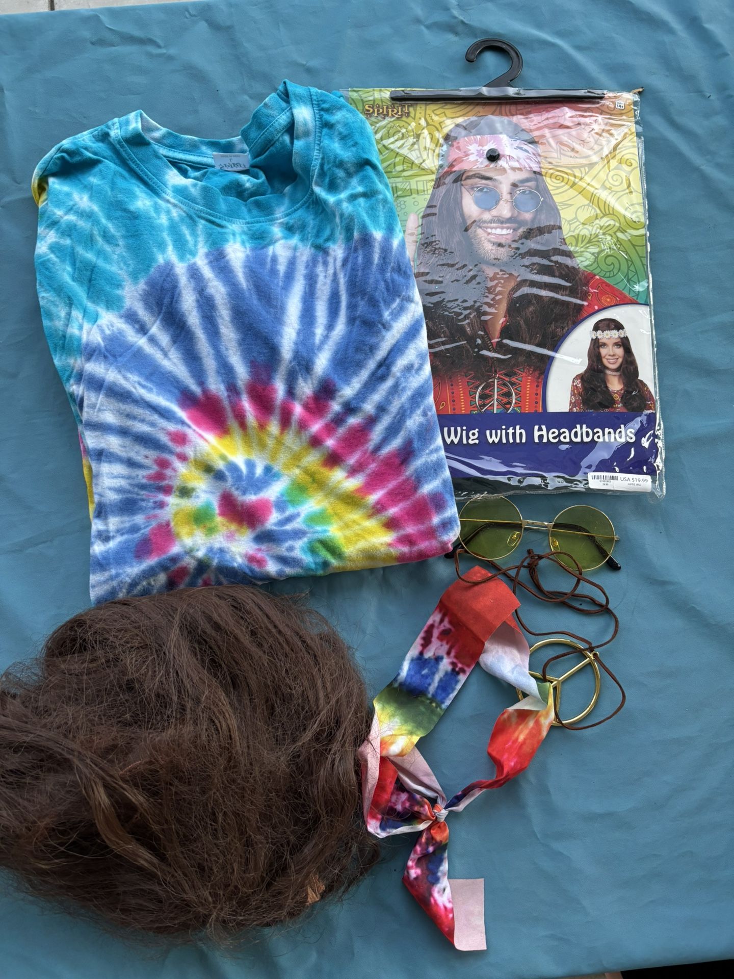 Hippie Costume With Wig (adult)
