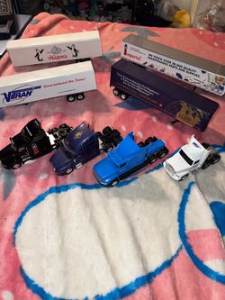 Die-Cast Semi Truck Toy Lot of 4