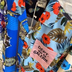 Gallery Dept. Parker Camp-Collar Logo Floral-Print Woven Shirt