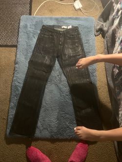 hedi slimane inspired wax denim jeans