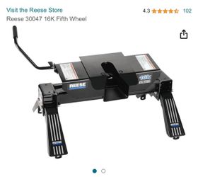 Reese Fifth Wheel 16k Pounds Cap For Pick Up Trucks