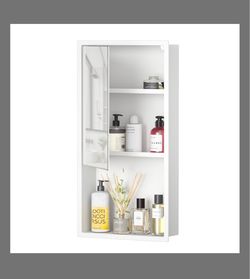 Bernkot Shower Niche, In Wall Niche Cabinet W/Glass Door