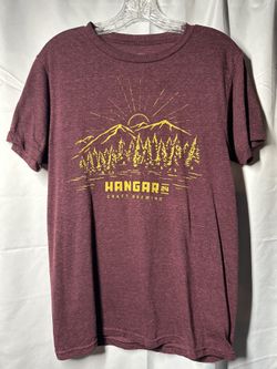 Hangar 24 Brewery Maroon Graphic Tee T-Shirt