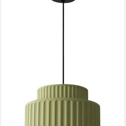 Contemporary Pendant Light, Green