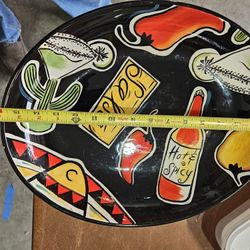 Mexican Serving DISH And Hanging Decor