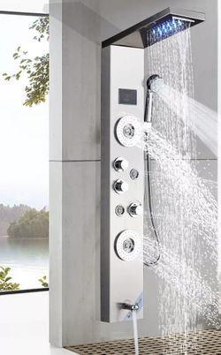 MODERN LED SHOWER PANEL ** PANELES MODERNOS PARA BAÑOS