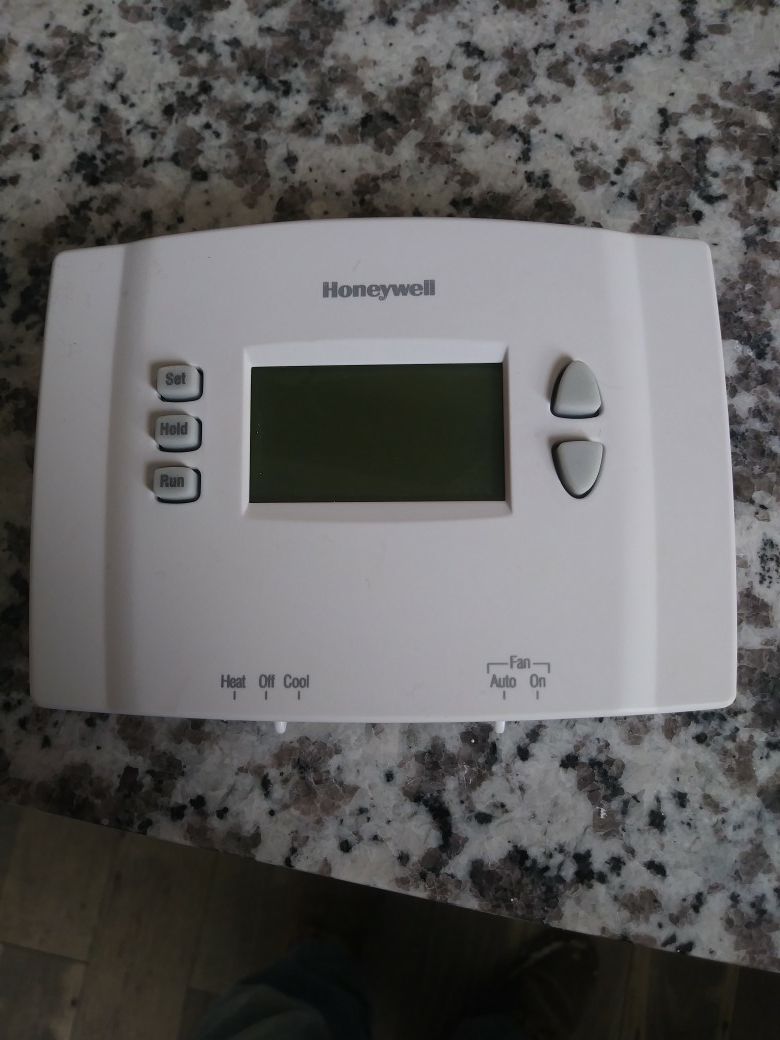 Honeywell digital programmable thermostat.