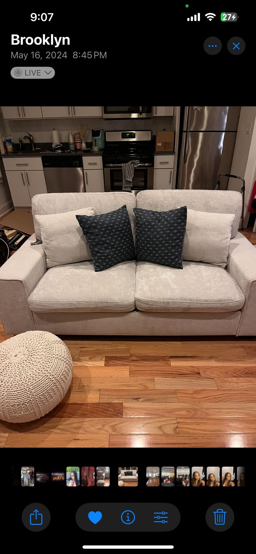 71 Inch Amazon Loveseat Sofa
