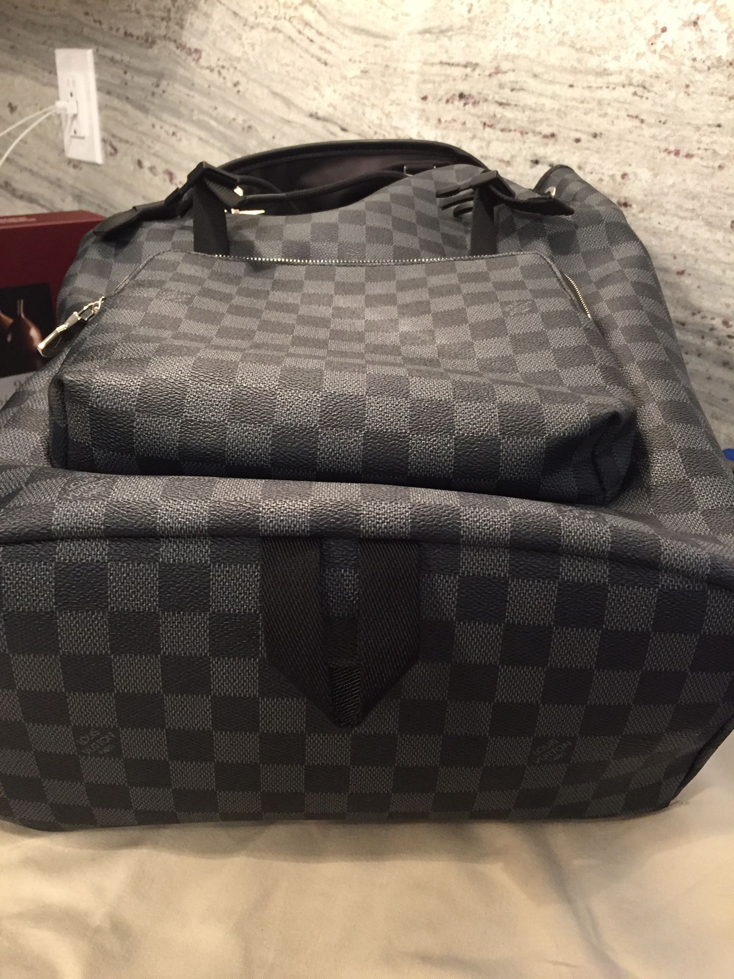 Zack cloth bag Louis Vuitton Black in Cloth - 11361197