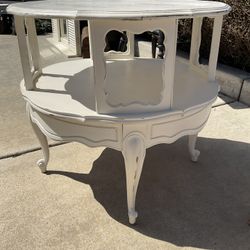 Vintage Shabby Chic End Table 