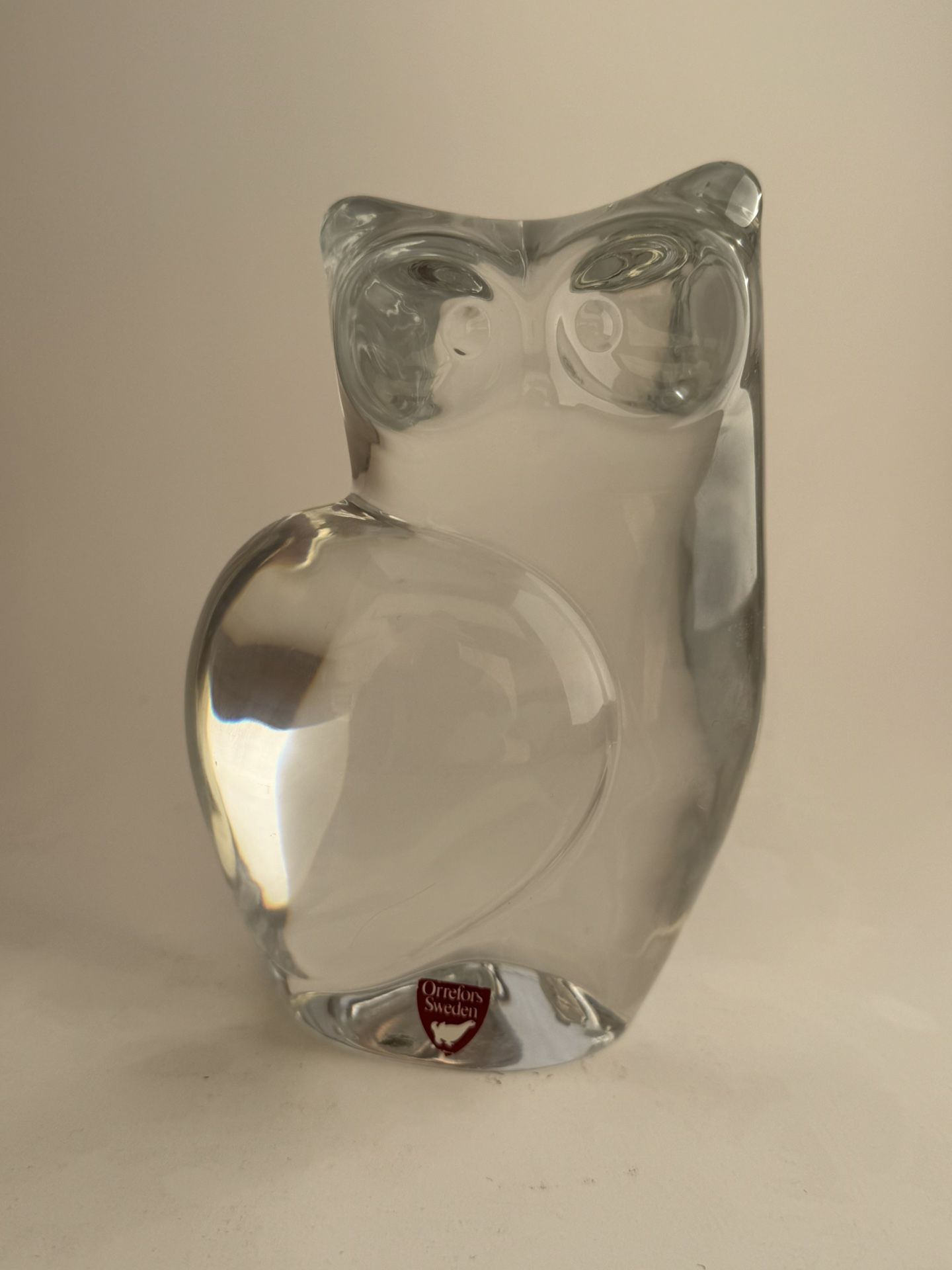 Orrefors Sweden VTG Crystal Owl