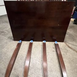 Wood High Top Kitchen Dining Table Espresso Brown 