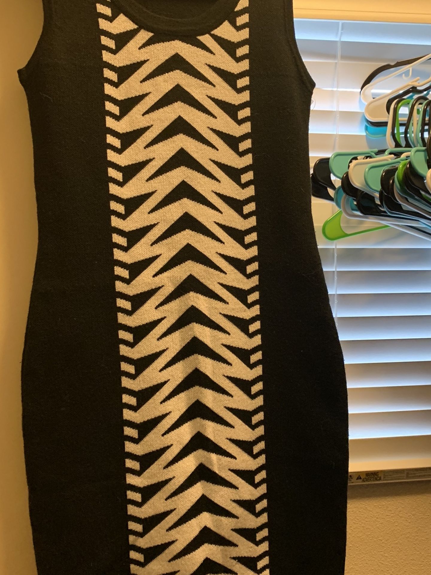 Black And White Work Dress Soft Cute Professional
