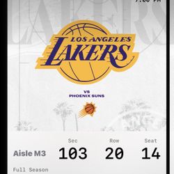 2 Laker Tickets 