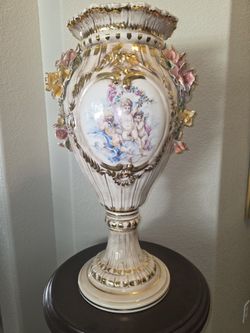 Large Vintage Capodimonte Vase