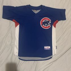Chicago Cubs Majestic Cool Base Old Logo #16 Jersey (Approx. Men’s L/XL)