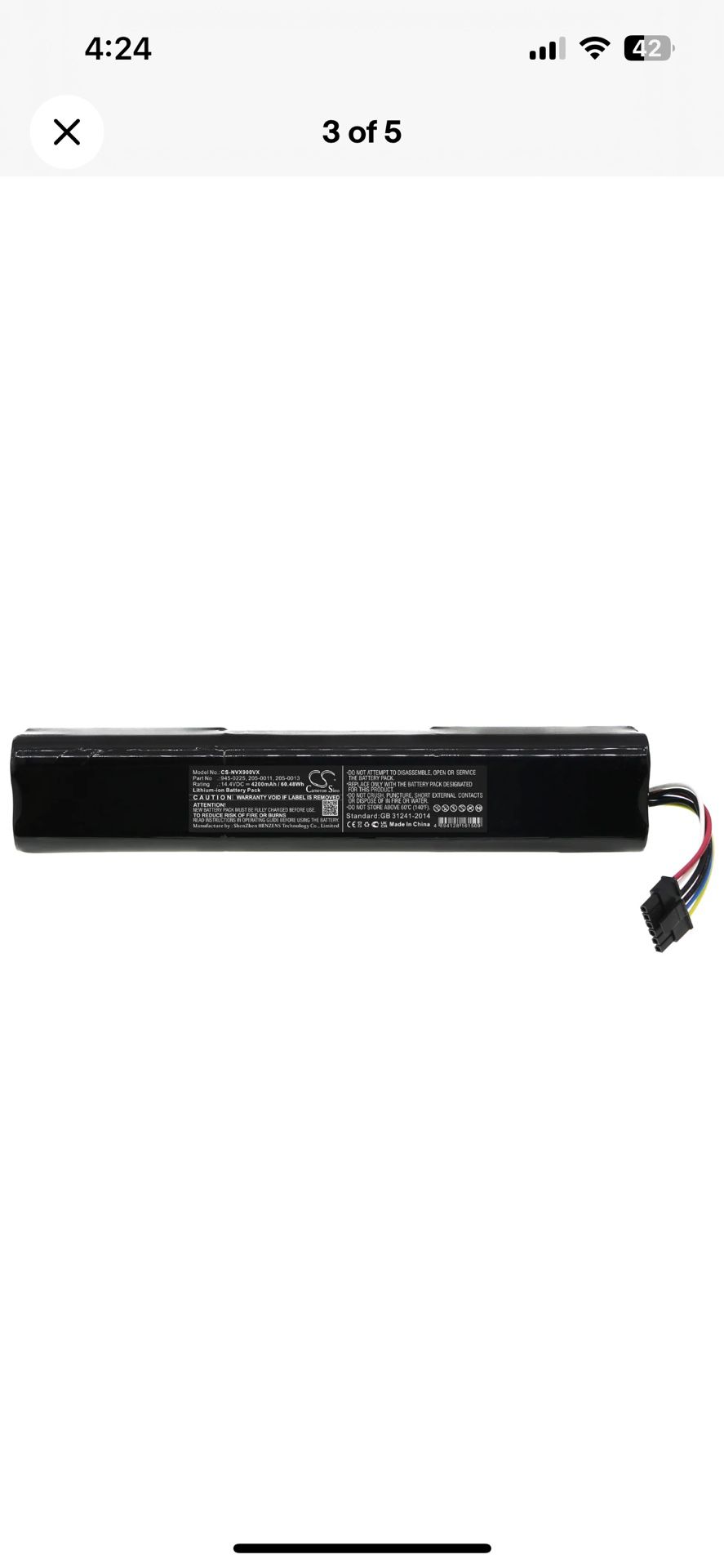 Battery for Neato Botvac Connected D3 D5 D4 D6 D7 (contact info removed) (contact info removed) (contact info removed)