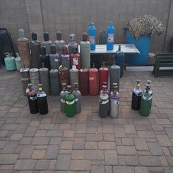 Acetylene Welding Tanks.