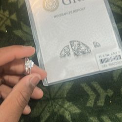 Moissanite Ring w/ GRA Certificate – Like New ✨