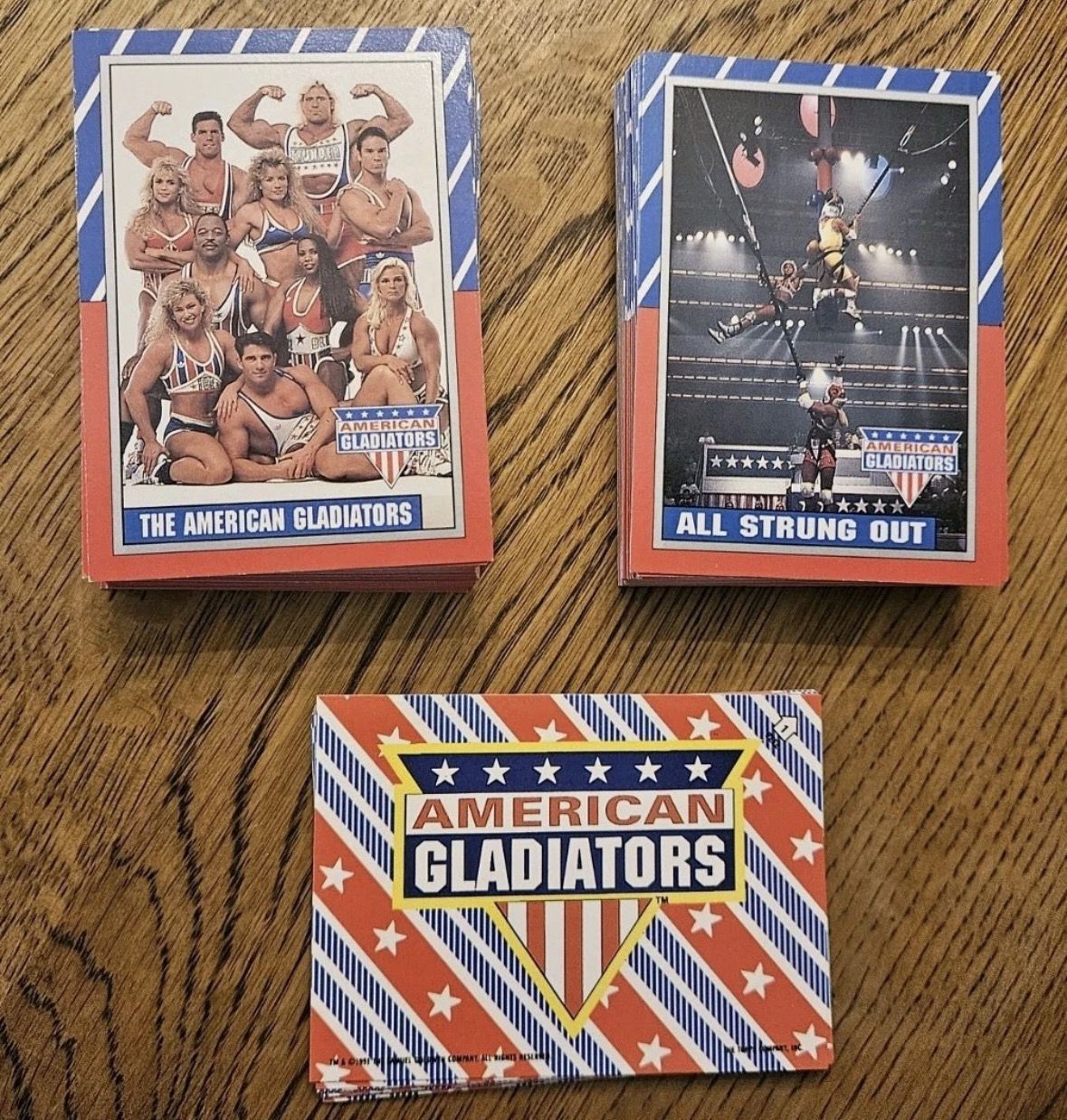 1991 Topps The American Gladiators Complete Set 88 Card + 11 Stickers