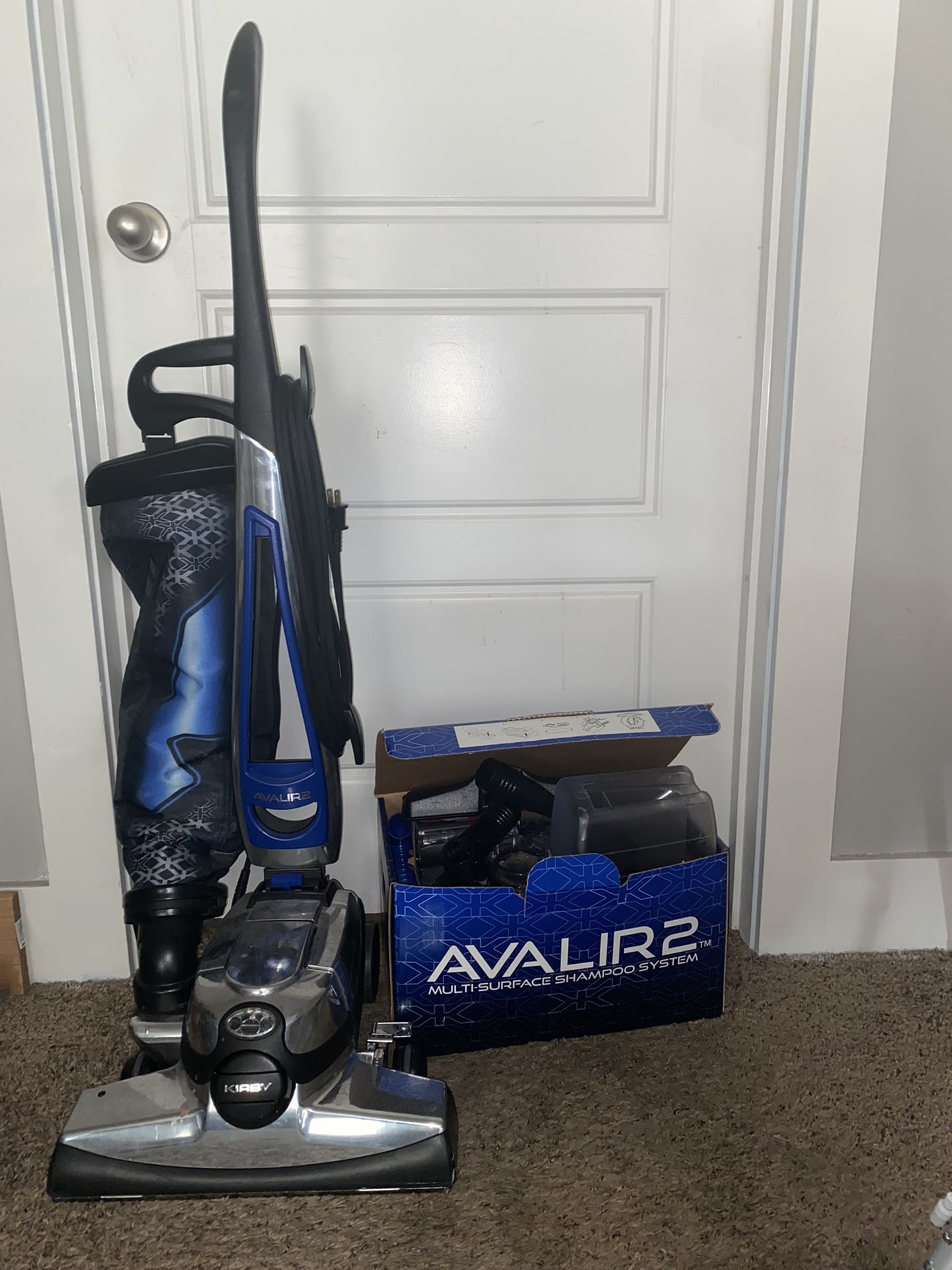 Kirby Avalir Vacuum Cleaner W/Shampoo System and Attachment Kit in Box