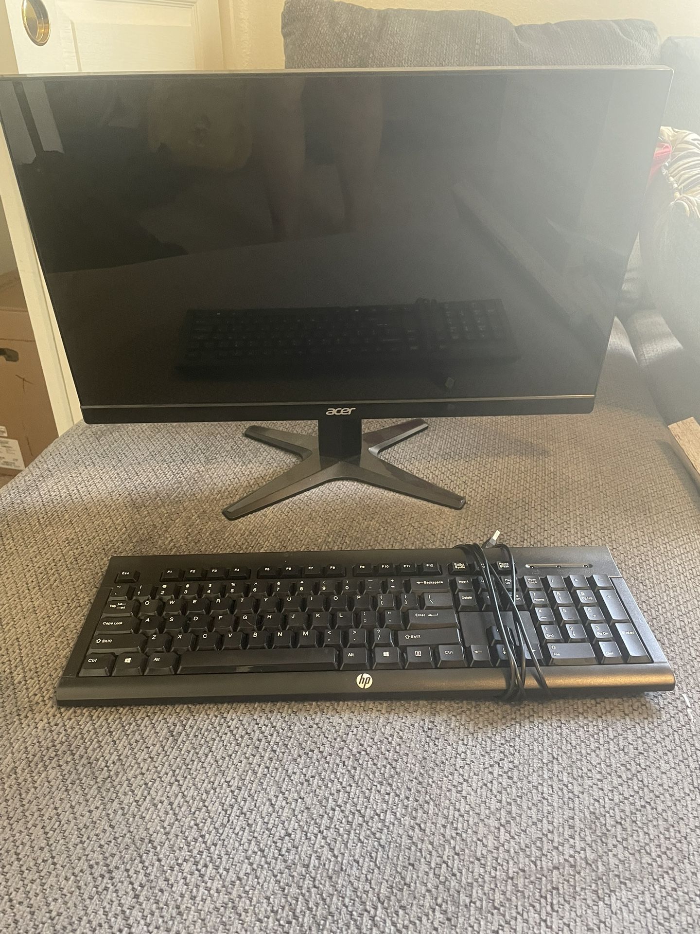 Monitor And Keyboard