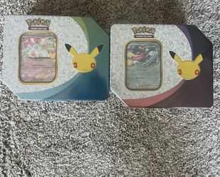 Pokemon 30th Anniversary Celebration ex Tin vs