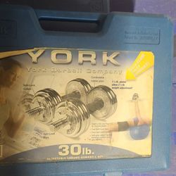 York Adjustable Dumbbells 