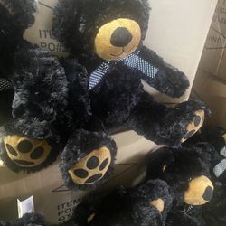 New Unipak Stuffed Animal Black bear 14 Inches Big 