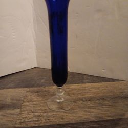 Blue Crystal Bud Vase