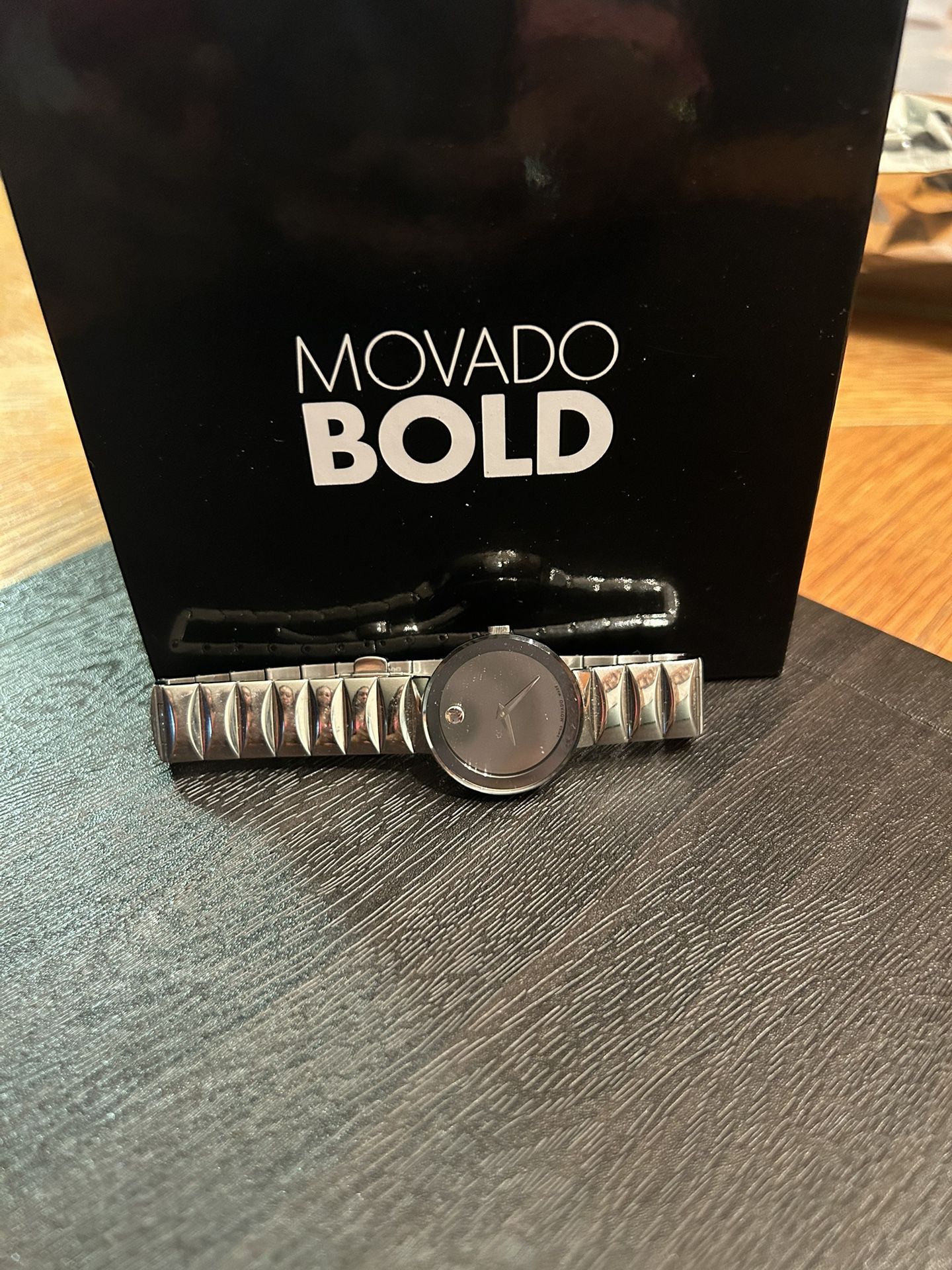 Movado Women’s 28mm Silver Sapphire Watch