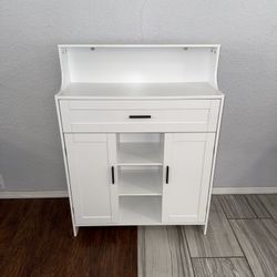 BRAND NEW!! White Storage Side Cabinet/Buffet/Sideboard