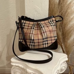 Burberry Hartham Haymarket Nova check Crossbody  Bag 