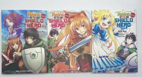 Rising shield hero vol 1-3 manga