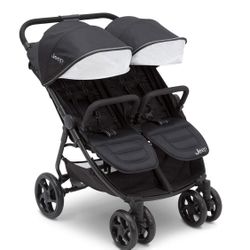 Jeep Destination Ultralight Side x Side Double Stroller, Midnight  Open box item is new!  The Jeep Destination Ultralight Side x Side Double Stroller 