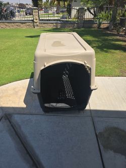 Plastic dog carrier